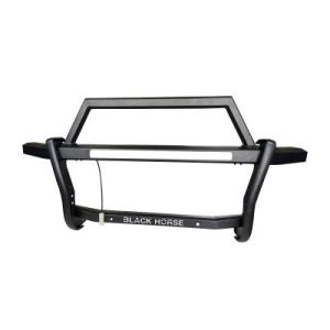 Black Horse Off Road Grille Guard, Rambler, 4-Piece Modular, Powder Coated, Steel, Without Brush Guard, Without Skid Plate – RAGN01