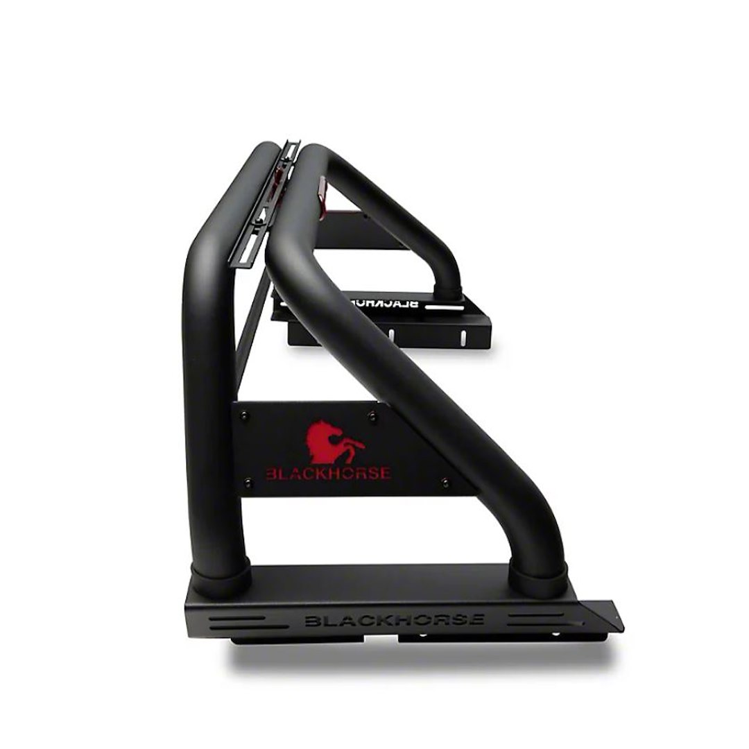 Black Horse Off Road Truck Bed Bar, Classic, Holds Light Bar Up to 50 Inch Length, Powder Coated, Steel – RB007BK