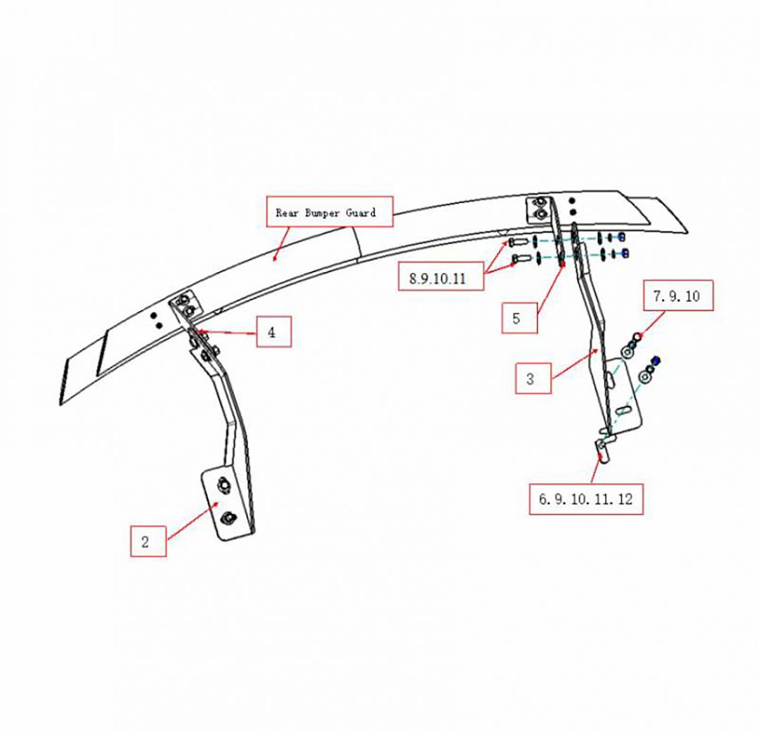 Black Horse Off Road Bumper Guard, Double Layer, Powder Coated, Steel – CRDL-ACA104B