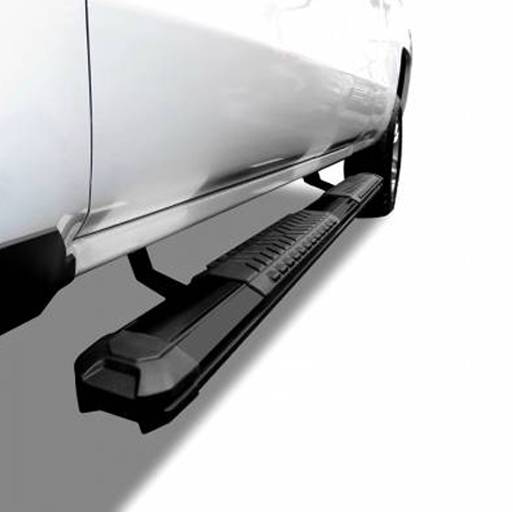 Black Horse Off Road Running Board, Cutlass, 5 Inch Width, Aluminum, With Black Step Pads, Unlighted, With Mounting Hardware – RN-TOTA-79-BK