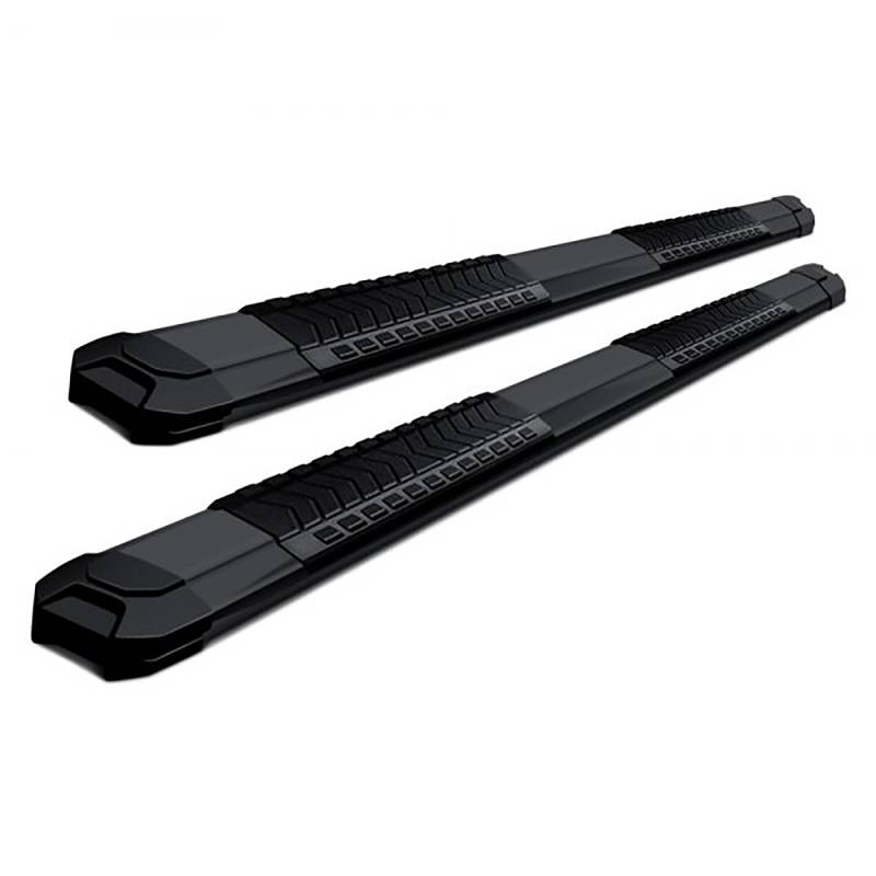 Black Horse Off Road Running Board, Cutlass, 5 Inch Width, Aluminum, With Black Step Pads, Unlighted, With Mounting Hardware – RN-TOTA-79-BK