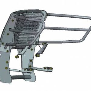 Black Horse Off Road Grille Guard, Rugged Series, Semi-Gloss Powder Coat, Steel, 2.25 Inch Bar Diameter, With Brush Guard – RU-CHTA07-B