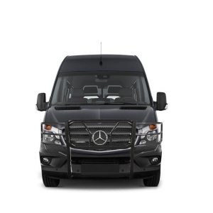 Black Horse Off Road Grille Guard, Rugged Series, Powder Coated, Steel, With Brush Guard, Without Skid Plate – RU-DOSP07-B