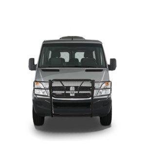 Black Horse Off Road Grille Guard, Rugged Series, Powder Coated, Steel, With Brush Guard, Without Skid Plate – RU-DOSP07-B