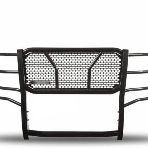 Black Horse Off Road Grille Guard, Rugged Series, Powder Coated, Steel, With Brush Guard, Without Skid Plate – RU-DOSP07-B