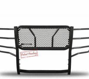 Black Horse Off Road Grille Guard, Rugged Series, Semi-Gloss Powder Coat, Steel, 2.25 Inch Bar Diameter, With Brush Guard – RU-FOF211-B