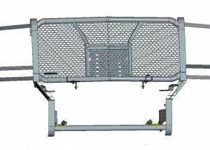 Black Horse Off Road Grille Guard, Rugged Series, Semi-Gloss Powder Coat, Steel, 2.25 Inch Bar Diameter, With Brush Guard – RU-GMSI20-B