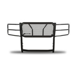 Black Horse Off Road Grille Guard, Rugged Series, 3 Piece/ Bolt Together, 2-1/4 Diameter, Powder Coated, Steel, With Brush Guard – RU-GV02MA-B