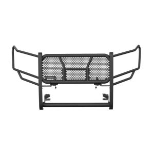 Black Horse Off Road Grille Guard, Rugged Series, 3-Piece Modular, Powder Coated, Steel, With Brush Guard, Without Skid Plate – RU-TOTA24-B