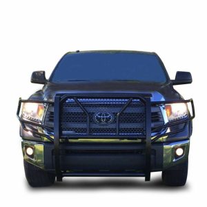 Black Horse Off Road Grille Guard, Rugged Series, Powder Coated, Steel, With Brush Guard, Without Skid Plate – RU-TOTU07-B