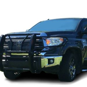 Black Horse Off Road Grille Guard, Rugged Series, Powder Coated, Steel, With Brush Guard, Without Skid Plate – RU-TOTU07-B
