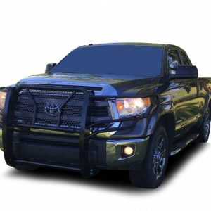 Black Horse Off Road Grille Guard, Rugged Series, Powder Coated, Steel, With Brush Guard, Without Skid Plate – RU-TOTU07-B