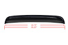Black Horse Off Road Sunroof Wind Deflector, 33-3/4 Inch Inside Width, Dark Smoke, Acrylic, Mounts with Double Sided Tape – SRD01