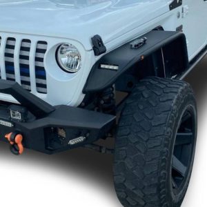 Black Horse Off Road Fender Flare, Tubular, Matte Black, Steel, Set of 2 – TFFJL1
