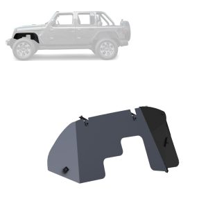 Black Horse Off Road Fender Flare, Textured Black, Aluminum, Set of 2 – TFFJL4F