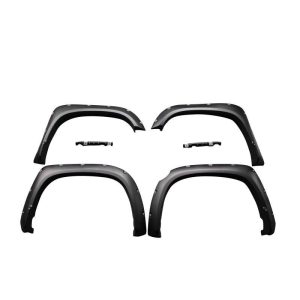 Black Horse Off Road Fender Flare, Bolt-Head Style, Smooth, Adds 3 Inch Width/ 6 Inch Height, ABS Plastic, Paintable, Set of 4 – FF-TOTUL-SM-PKT