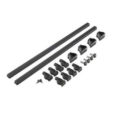 Black Horse Off Road Roof Rack, Traveler, 60 Inch Length, For Use on Any Naked Roof/ Gutters, Set of 2 Cross Bars and Hardware – TR-60BK