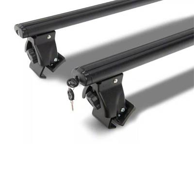 Black Horse Off Road Roof Rack, Traveler, 60 Inch Length, For Use on Any Naked Roof/ Gutters, Set of 2 Cross Bars and Hardware – TR-60BK