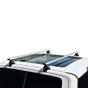 Black Horse Off Road Roof Rack, Traveler, 60 Inch Length, Silver, For Use on Any Naked Roof/ Gutters, Set of 2 Cross Bars and Hardware – TR-60SI