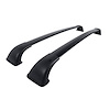 Black Horse Off Road Roof Rack Cross Bar, Replica, Attaches to Rail System, 150 Pound Capacity When Evenly Distributed, Aluminum, Locking – TR-HOOD