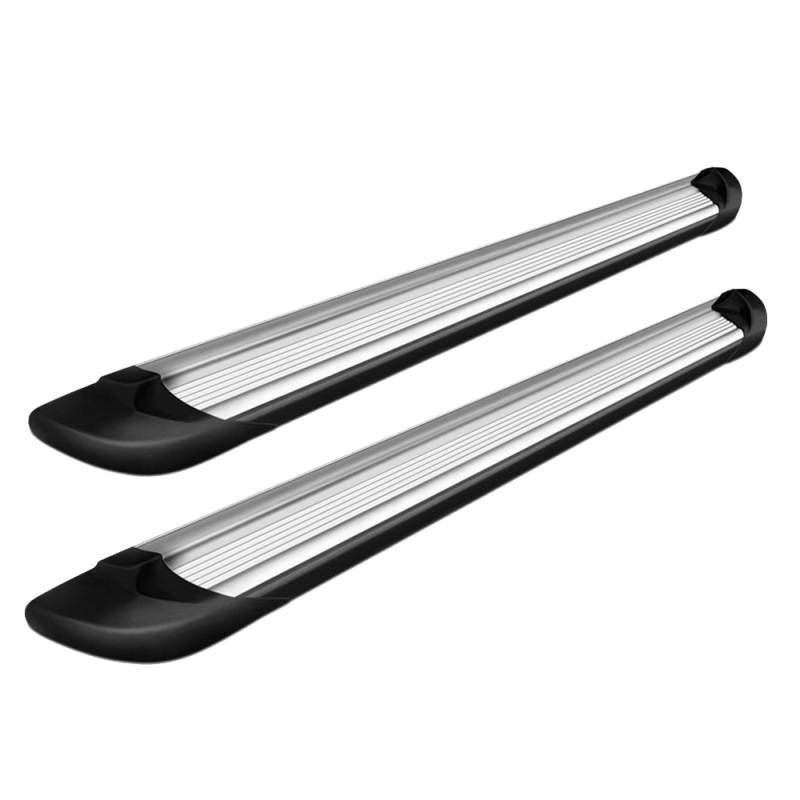 Black Horse Off Road Running Board, Transporter, Silver, Aluminum, With Step Pads, With Mounting Hardware – TR-R278S