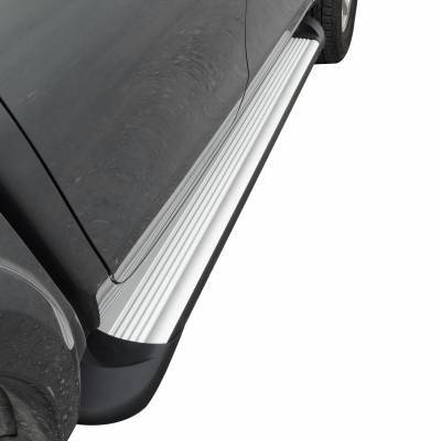 Black Horse Off Road Running Board, Transporter, Silver, Aluminum, With Step Pads, With Mounting Hardware – TR-R278S