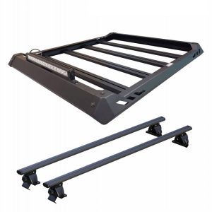 Black Horse Off Road Roof Basket, Traveler, 55 Inch X 45 Inch, Includes Cross Bars, Aluminum – TRRB260
