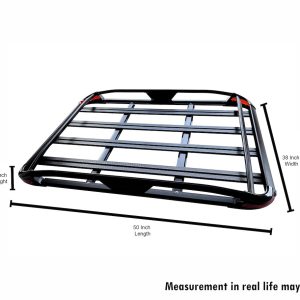 Black Horse Off Road Roof Basket, Traveler, 50 Inch X 38 Inch, Includes Cross Bars, Aluminum – TR-RB5038