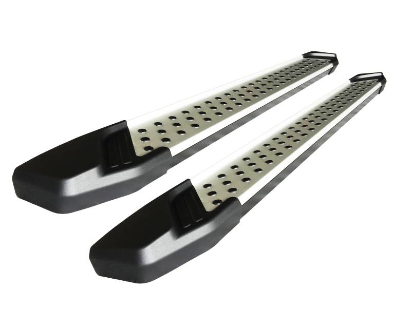 Black Horse Off Road Running Board, Vortex, 5-1/2 Inch Width, Brushed, Aluminum, With Rubber DOT Grips, Unlighted, With Mounting Hardware – VO-CHTR