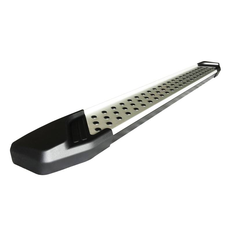 Black Horse Off Road Running Board, Vortex, 5-1/2 Inch Width, Brushed, Aluminum, With Rubber DOT Grips, Unlighted, With Mounting Hardware – VO-CHTR