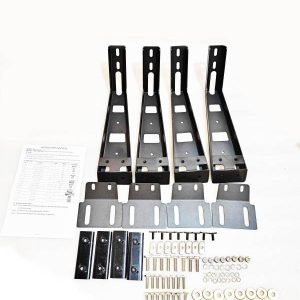 Black Horse Off Road Bed Cargo Rack Upright, Spike, Use with Black Horse Cargo Rack, Raises Rack 12 Inches – WHPB4