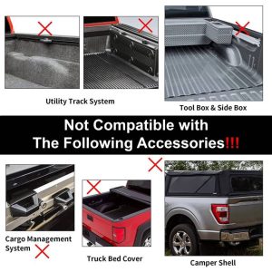 Black Horse Off Road Bed Cargo Rack, Spike, 660 Pound Capacity, Sits Flush with Bed Rails, 51 Inch Length – WHPB402