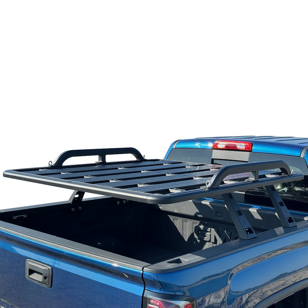 Black Horse Off Road Bed Cargo Rack, Spike, 660 Pound Capacity, Elevated 12 Inches from Bed Rails, 60 Inch Length – WHPRB402