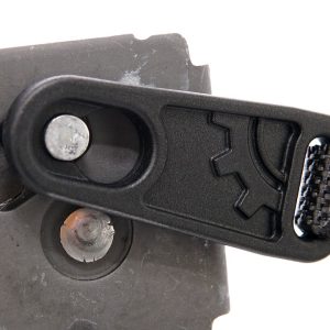 Builtright Seat Latch Release Kit, Strap Type, With Black Zinc Coated Bracket/ Glass Fiber Reinforced Composite Pull Tab and Red Nylon Strap – 100113