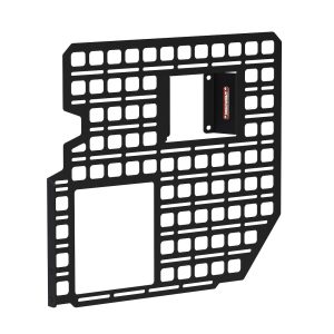 Builtright Molle Cargo Panel, Bedside Mount, Screw on, Powder Coated, Textured Black, Steel – 102003