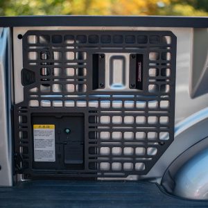 Builtright Molle Cargo Panel, Bedside Mount, Screw on, Powder Coated, Textured Black, Steel – 102003