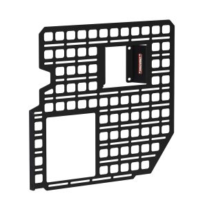 Builtright Molle Cargo Panel, Bedside Mount, Screw on, Powder Coated, Textured Black, Steel – 102010