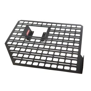 Builtright Molle Cargo Panel, Bedside Mount, Screw on, Powder Coated, Textured Black, Steel – 102014