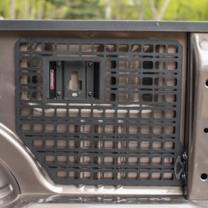 Builtright Molle Cargo Panel, Bedside Mount, Screw on, Powder Coated, Textured Black, Steel – 102016