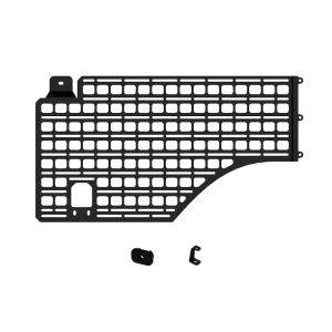Builtright Molle Cargo Panel, Bedside Mount, Screw on, Powder Coated, Textured Black, Steel – 102037