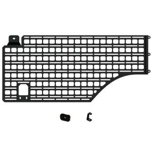 Builtright Molle Cargo Panel, Bedside Mount, Screw on, Powder Coated, Textured Black, Steel – 102039