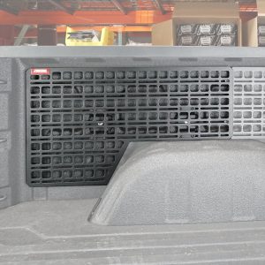 Builtright Molle Cargo Panel, Bedside Mount, Screw on, Powder Coated, Textured Black, Steel – 102042
