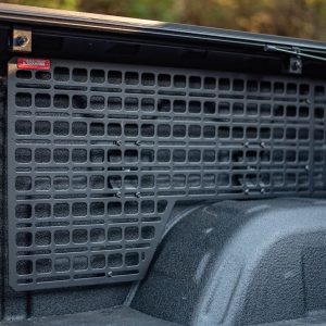 Builtright Molle Cargo Panel, Bedside Mount, Screw on, Powder Coated, Textured Black, Steel – 102042