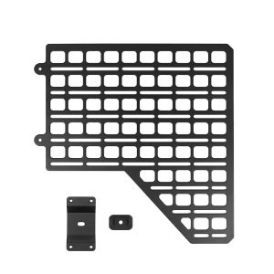 Builtright Molle Cargo Panel, Bedside Mount, Screw on, Powder Coated, Textured Black, Steel – 102043