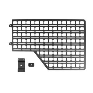 Builtright Molle Cargo Panel, Bedside Mount, Screw on, Powder Coated, Textured Black, Steel – 102044