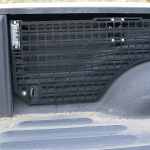 Builtright Molle Cargo Panel, Bedside Mount, Screw on, Powder Coated, Textured Black, Steel – 102071