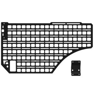Builtright Molle Cargo Panel, Bedside Mount, Screw on, Powder Coated, Textured Black, Steel – 102071