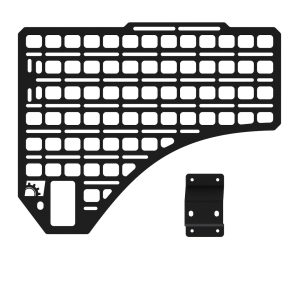 Builtright Molle Cargo Panel, Bedside Mount, Screw on, Powder Coated, Textured Black, Steel – 102072