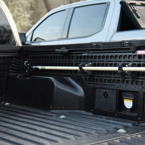Builtright Molle Cargo Panel, Bedside Mount, Screw on, Powder Coated, Textured Black, Steel – 102081
