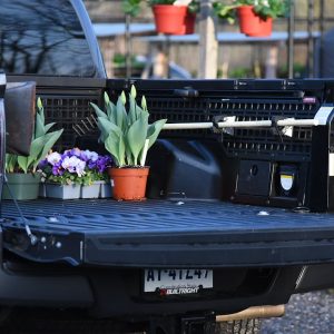 Builtright Molle Cargo Panel, Bedside Mount, Screw on, Powder Coated, Textured Black, Steel – 102081